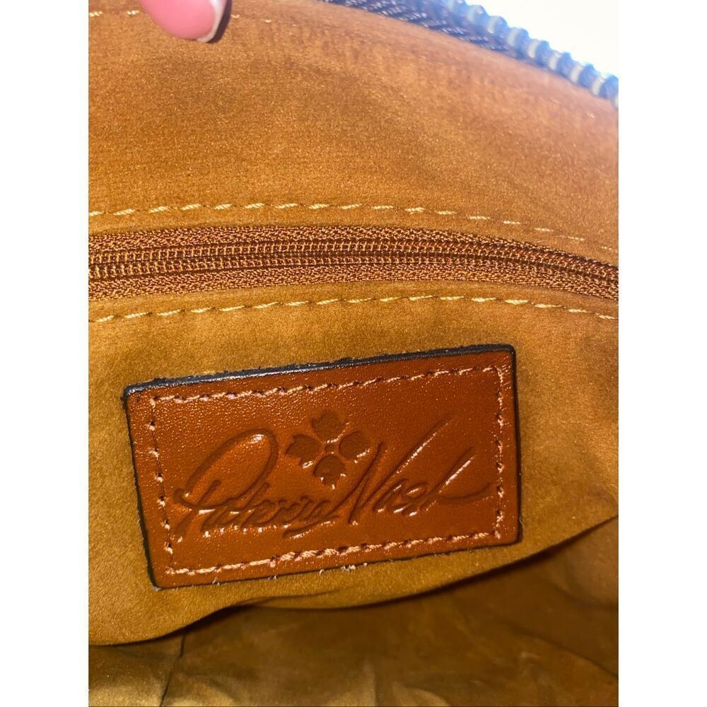 Patricia Nash Avellino Leather Crossbody Bag Brown Italian Leather Handbag NWT - Picture 9 of 11
